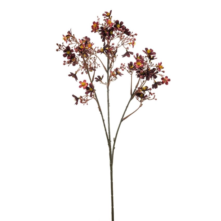 Daphne spray burgundy 70cm