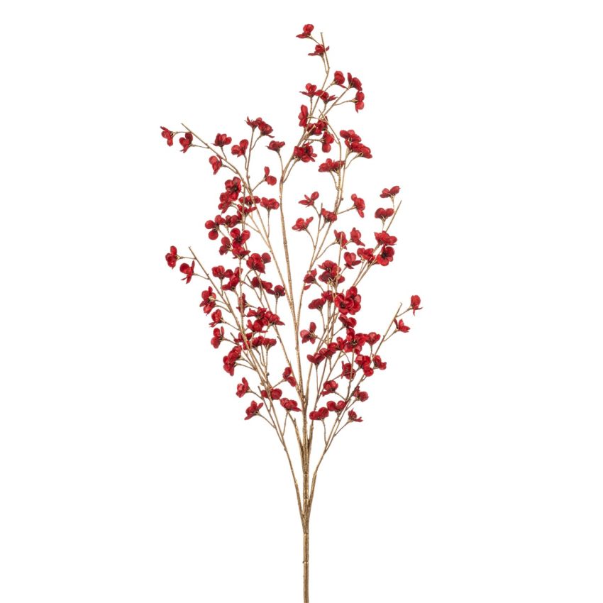 Blossom spray red/gold 125cm