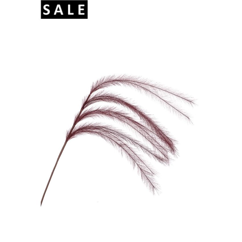 Feather spray burgundy 135cm
