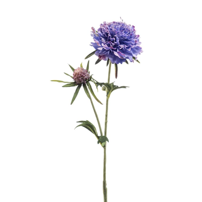 Scabiosa spray blue 57cm