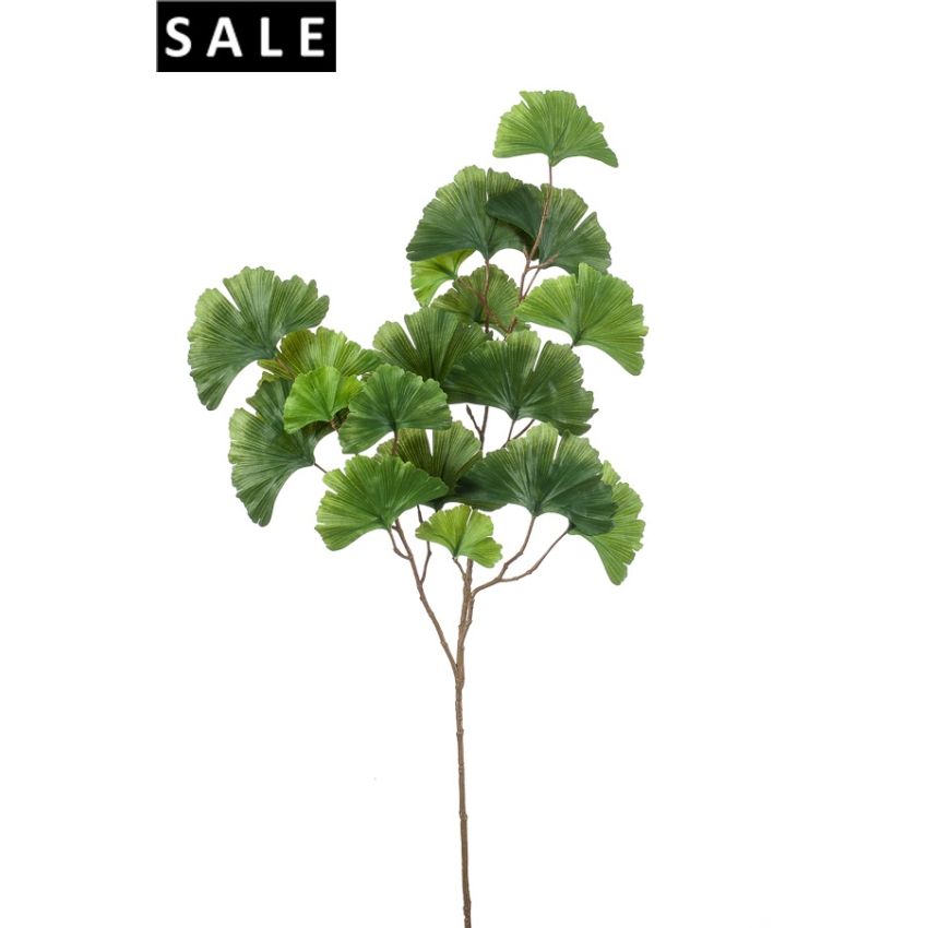 Ginkgo leaves spray green 88cm