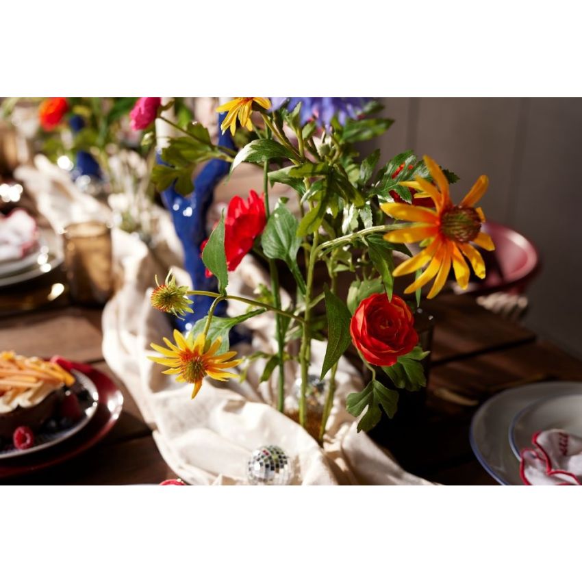 Ranunculus spray dk orange 46cm