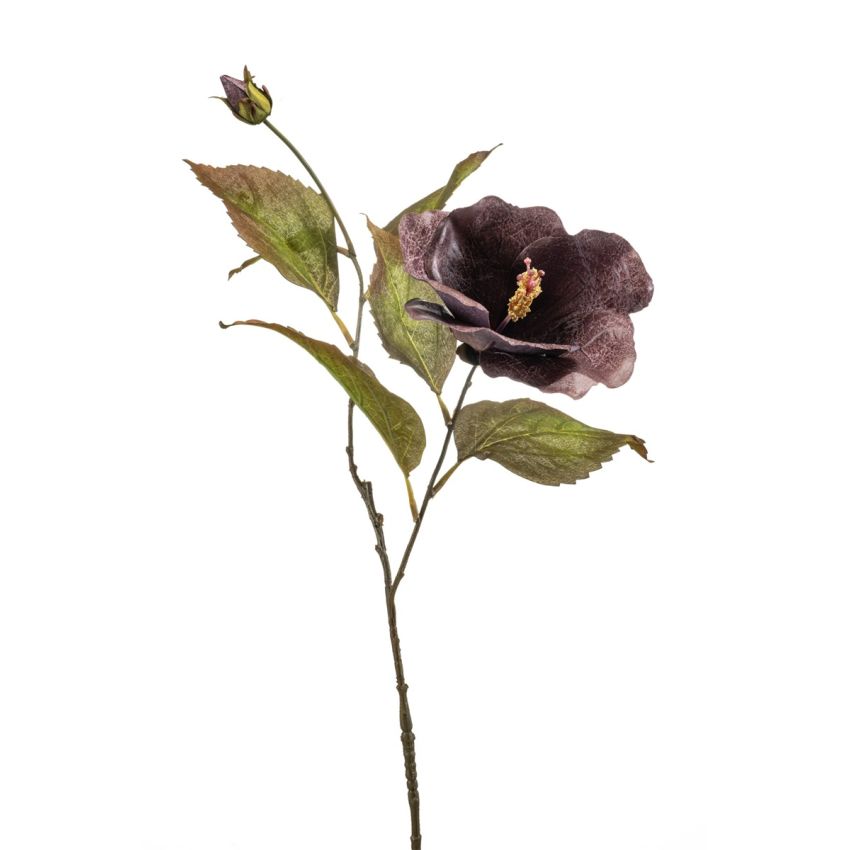 Hibiscus spray purple 70cm