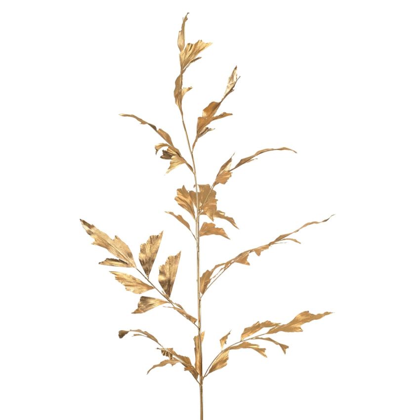 Fishtail palm spray gold 130cm