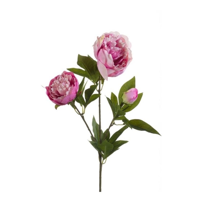 Peony spray lt purple 70cm