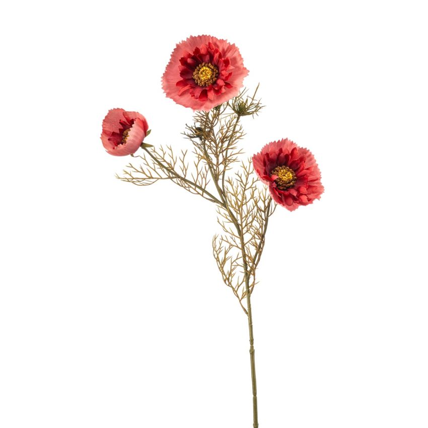 Poppy spray tt pink 68cm