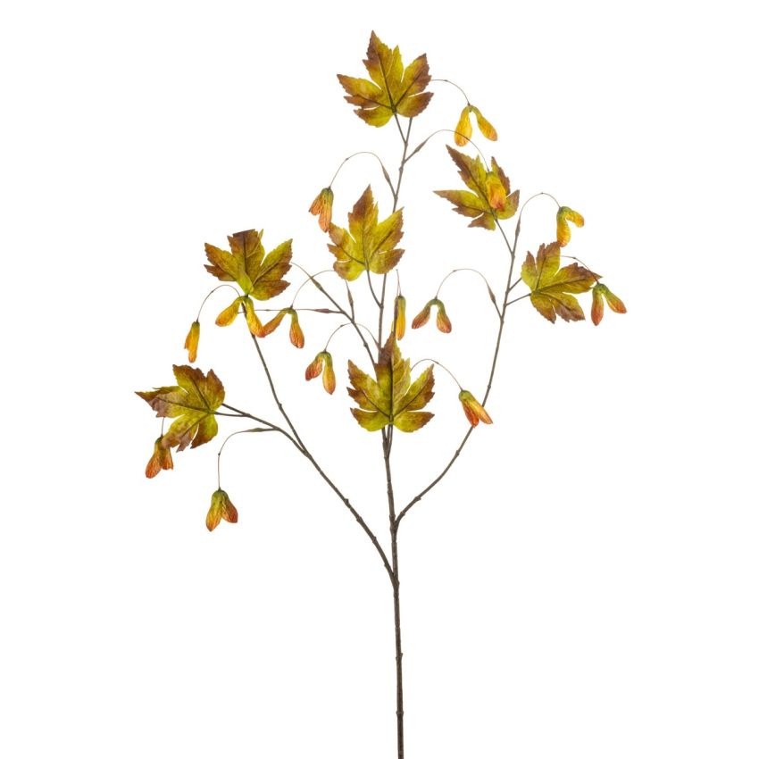 Maple seed spray w lvs orange100cm
