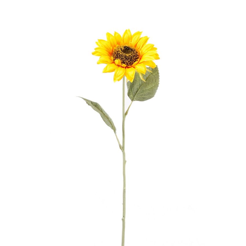 Sunflower spray yellow 62cm
