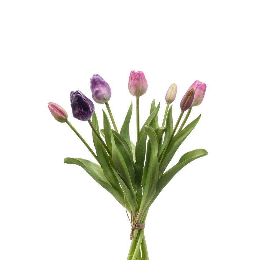 Tulip bundle x7 pink/purple 40cm