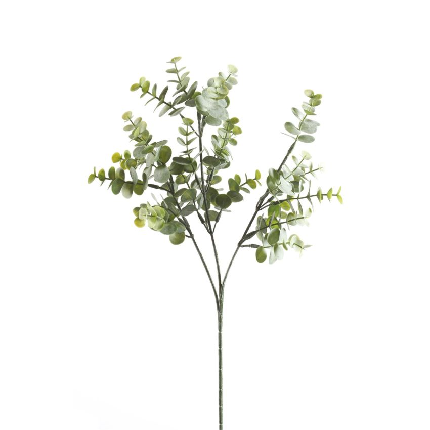 Eucalyptus spray w powder grey 65cm