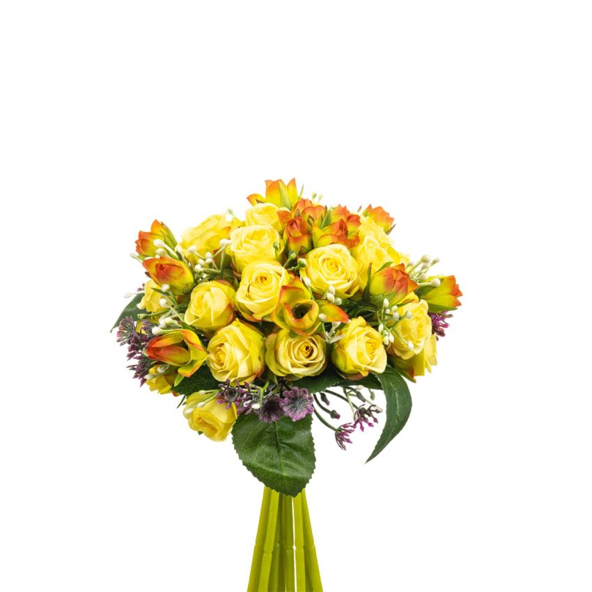 Rose mix bundle yellow 25cm