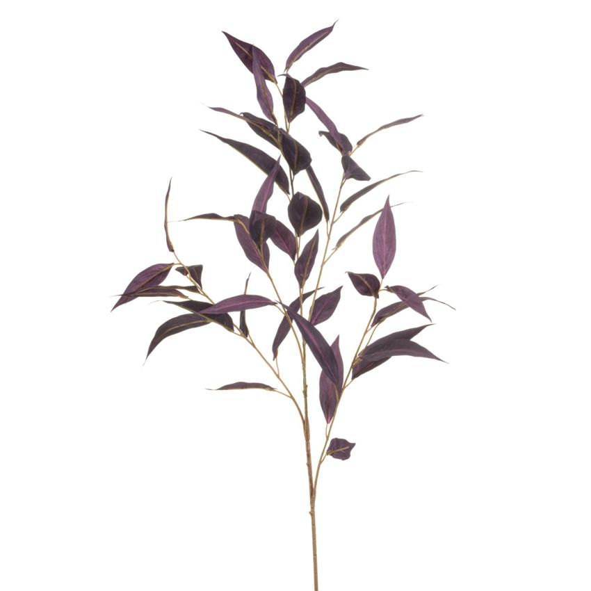 Eucalyptus spray burgundy 95cm