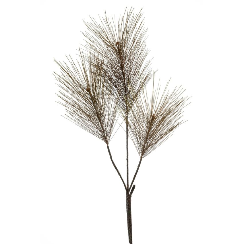 Pine needle spray brown 95cm