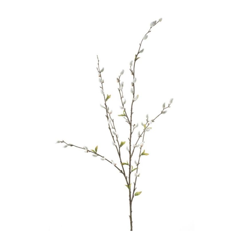 Pussy willow spray lt green 120cm