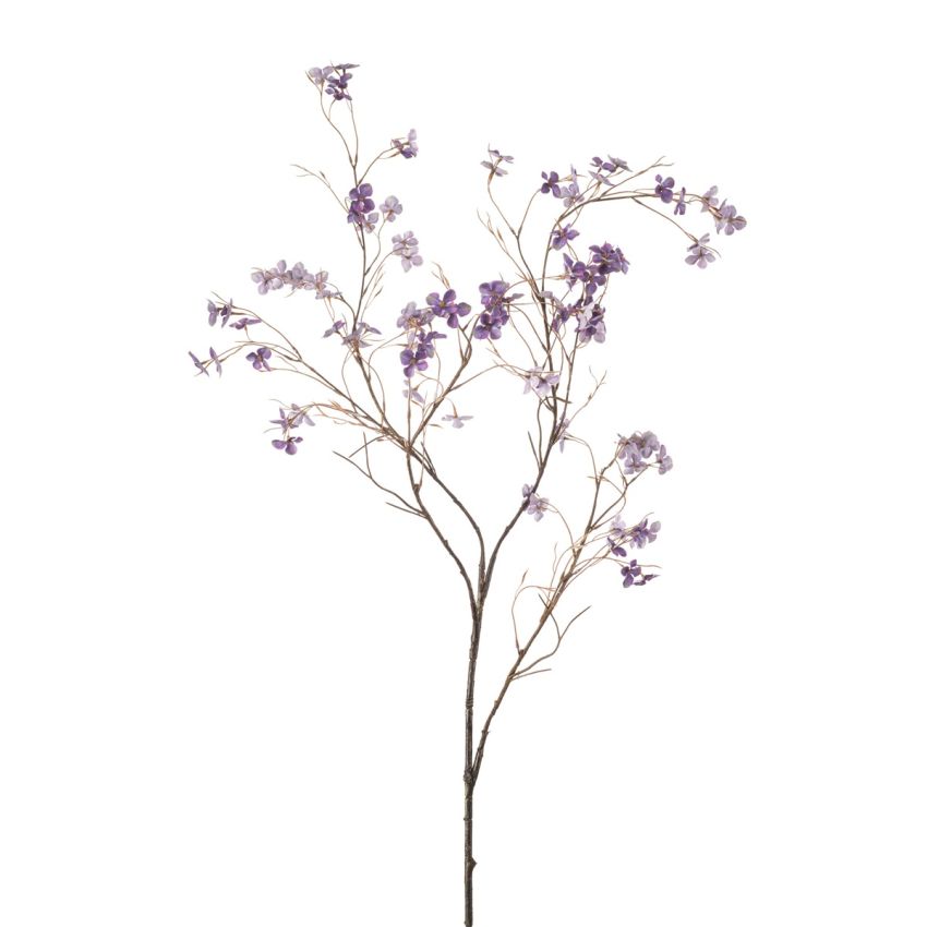 Hydrangea blossom spray x4 purple 117cm