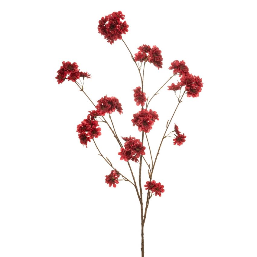 Blossom cherry spray red 126cm