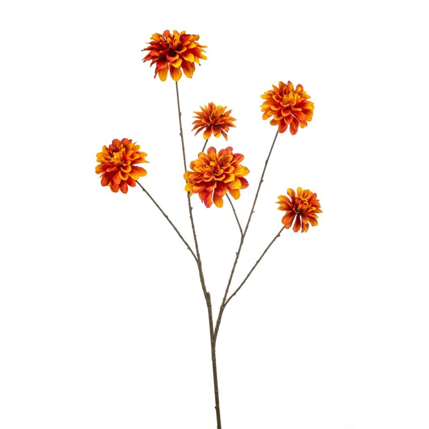Dahlia spray orange 110cm
