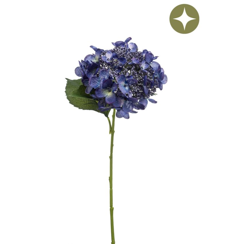 Hydrangea spray dk blue 50cm