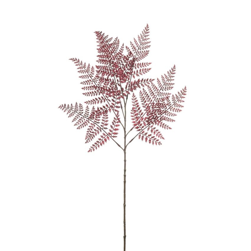 Fern spray burgundy 85cm