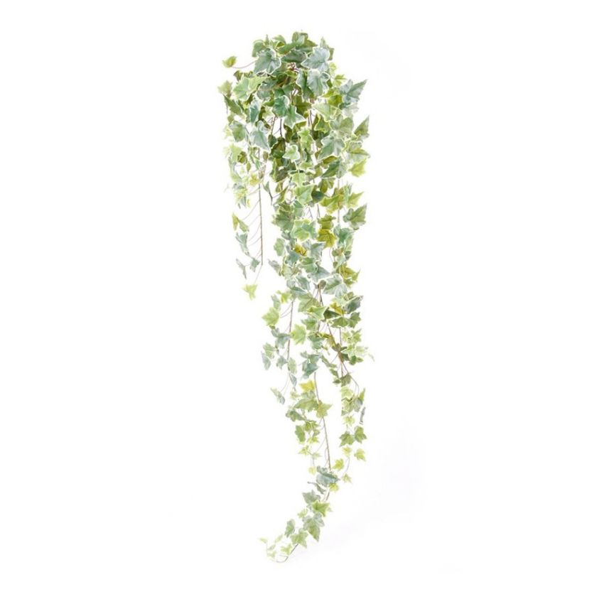 Ivy hanging bush green/white 120cm