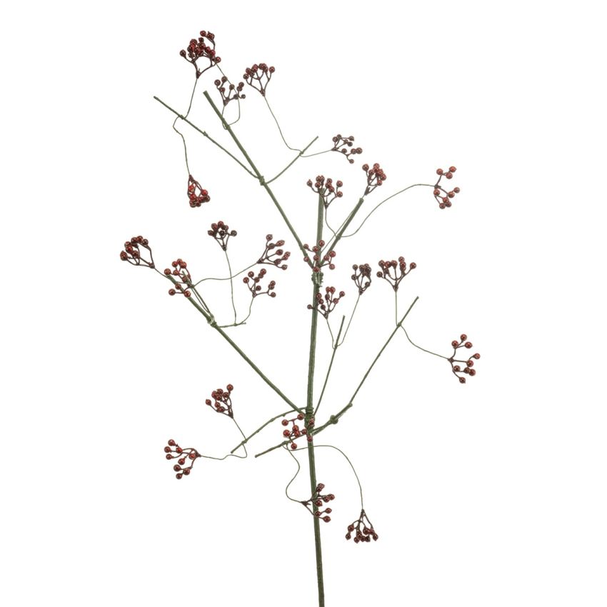 Berry spray dk red 110cm