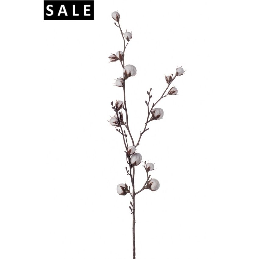 Cotton spray x3 93cm lt brown/white