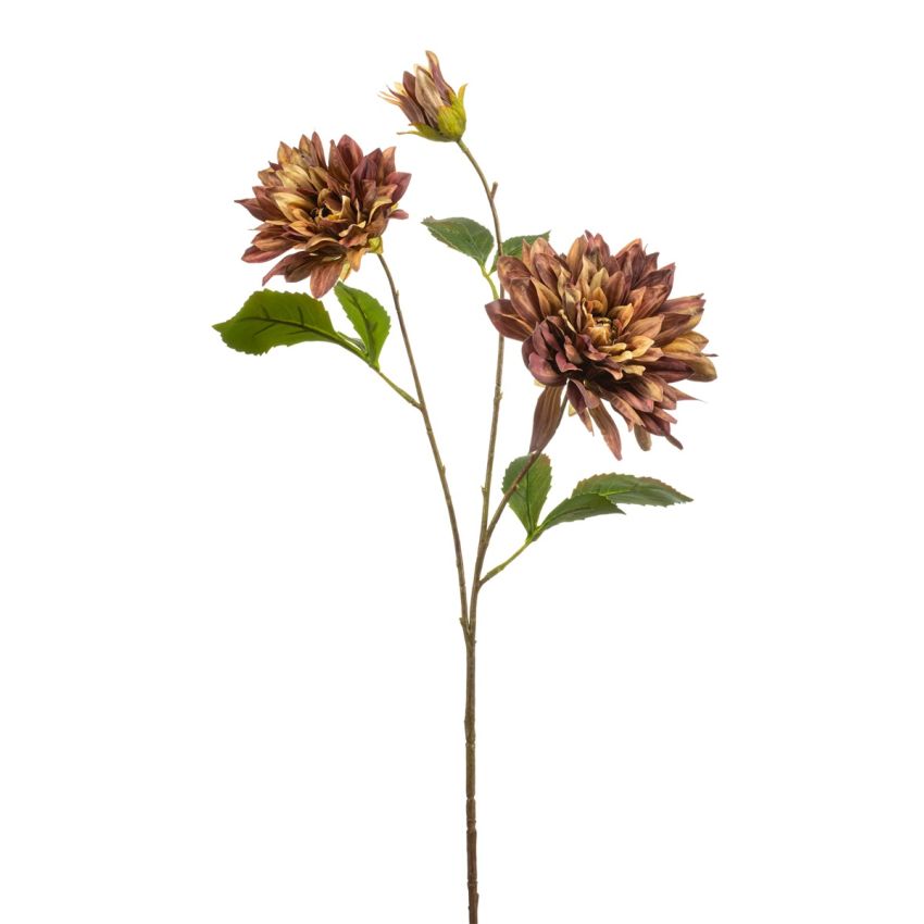 Dahlia spray brown 75cm