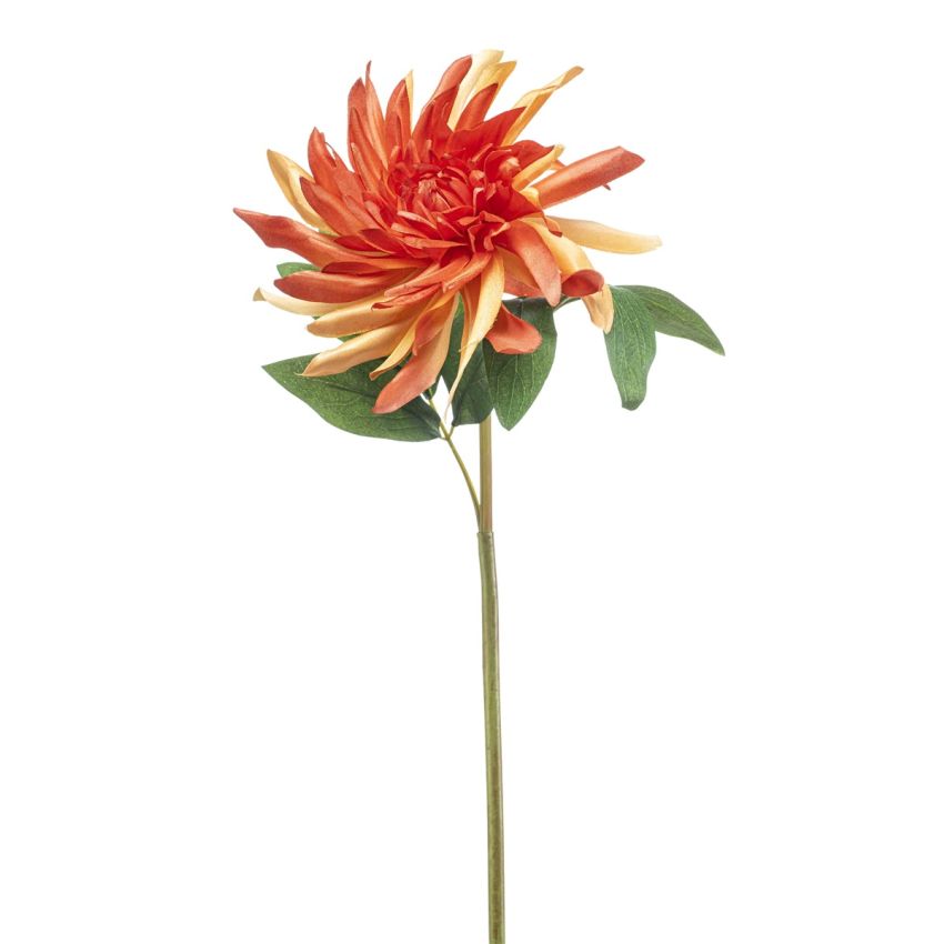 Dahlia twist spray orange 70cm