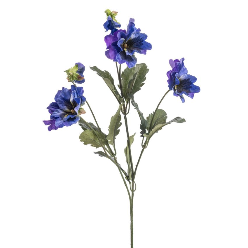 Pansy spray blue 55cm