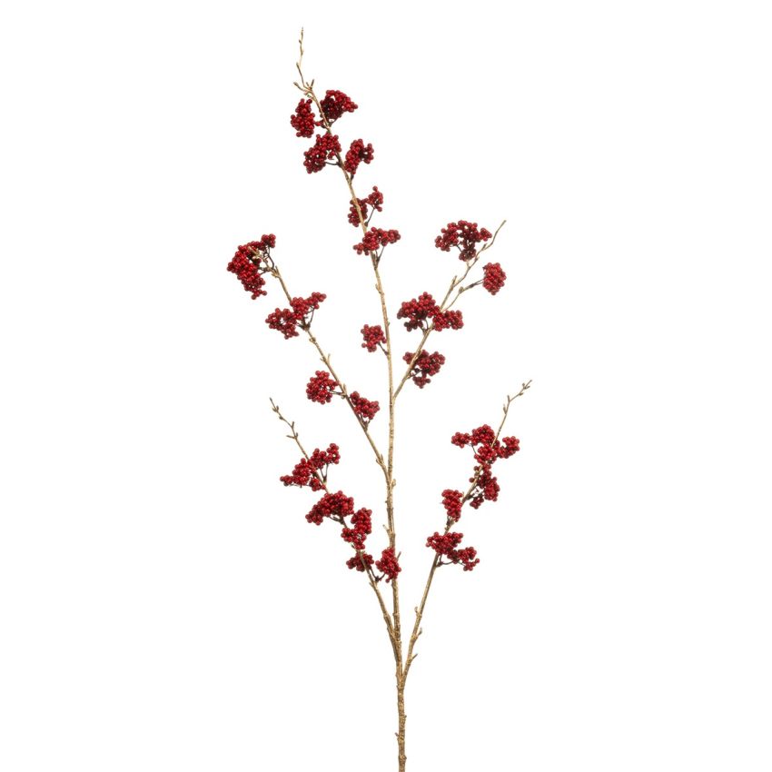 Berry spray red/gold 110cm