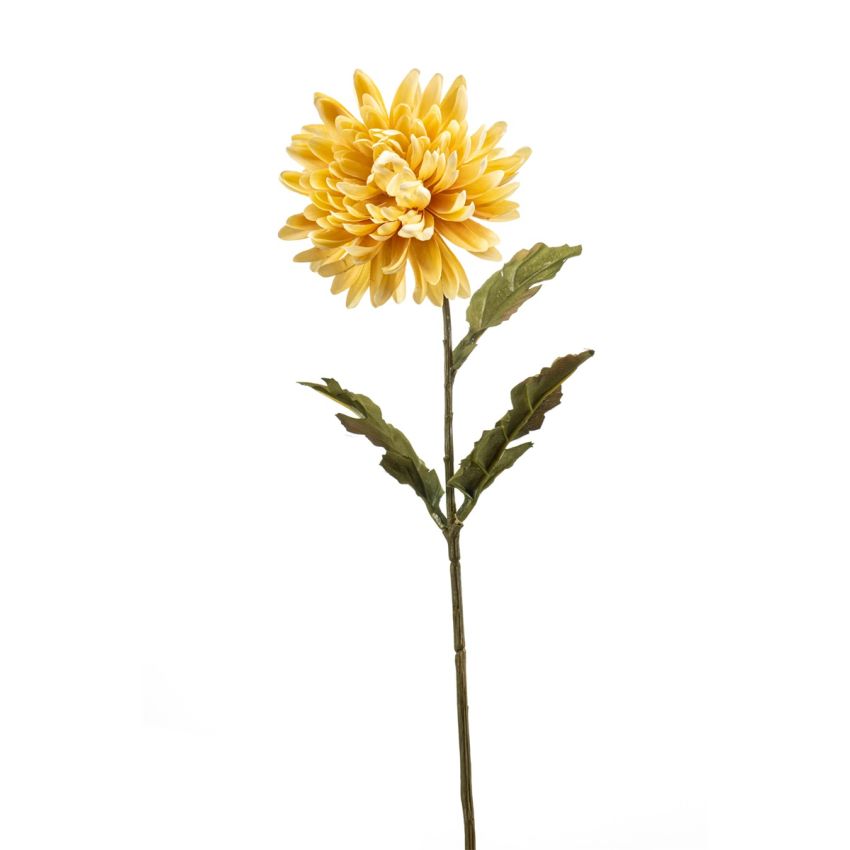 Chrysantum spray yellow 58cm