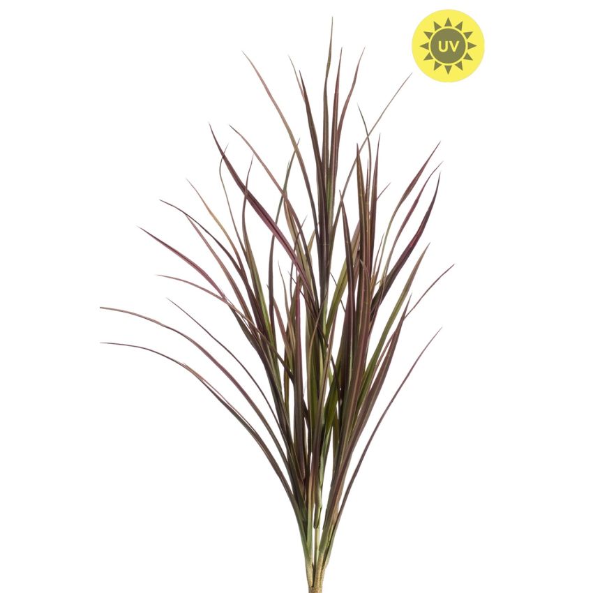 Grass bush UV burgundy/ dk green 90cm