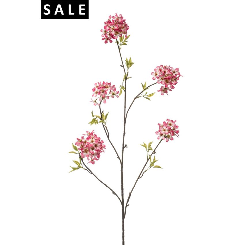 Blossom spray dk pink 115cm
