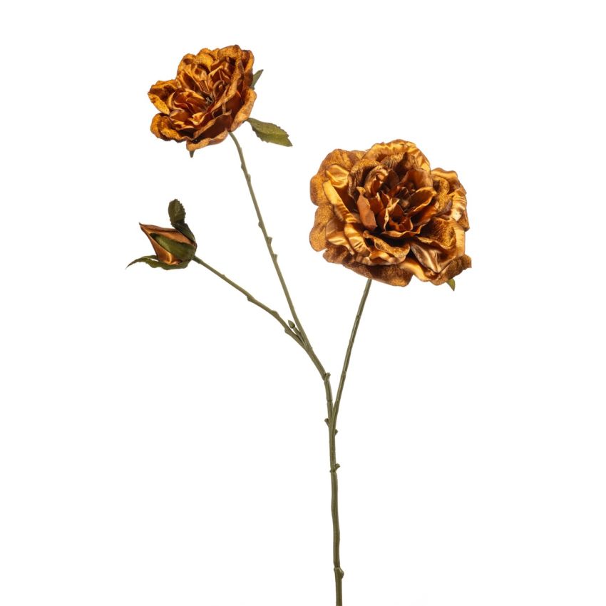 Rose spray orange 70cm