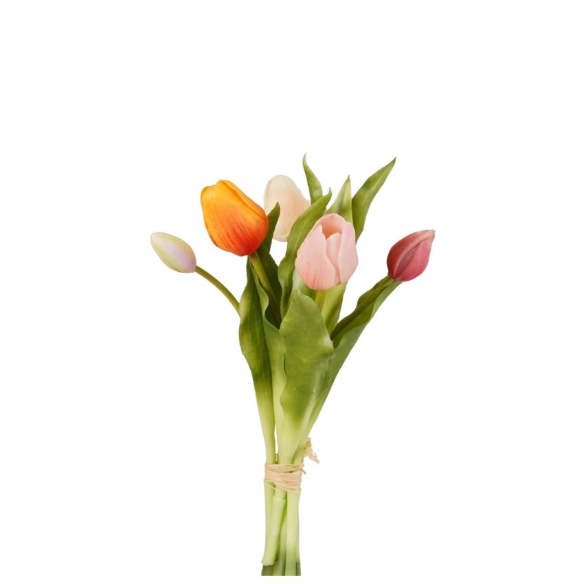 Tulip bundle x5 pink/orange 30cm