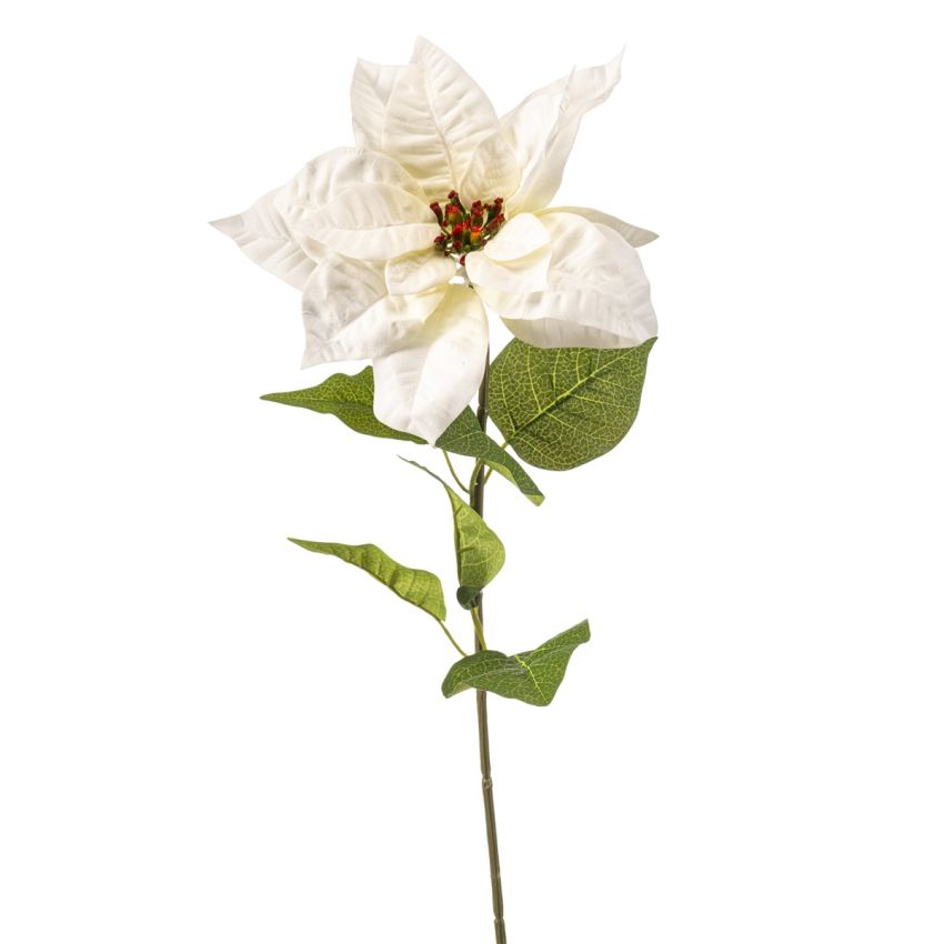 Poinsettia spray cream 65cm
