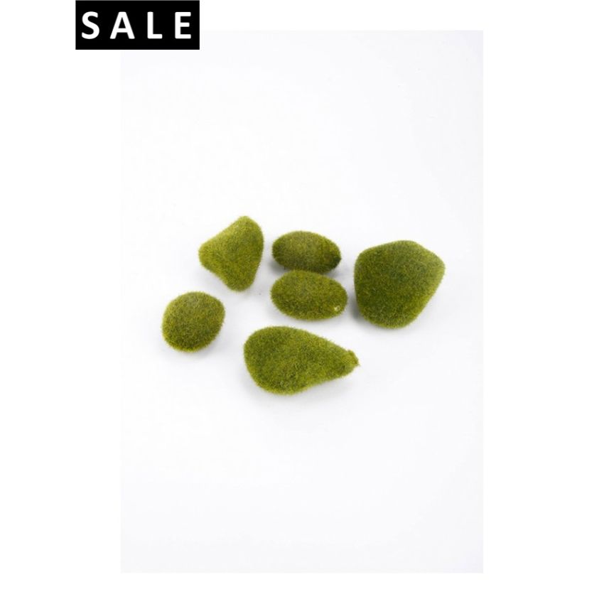 Moss stone green x6 in bag