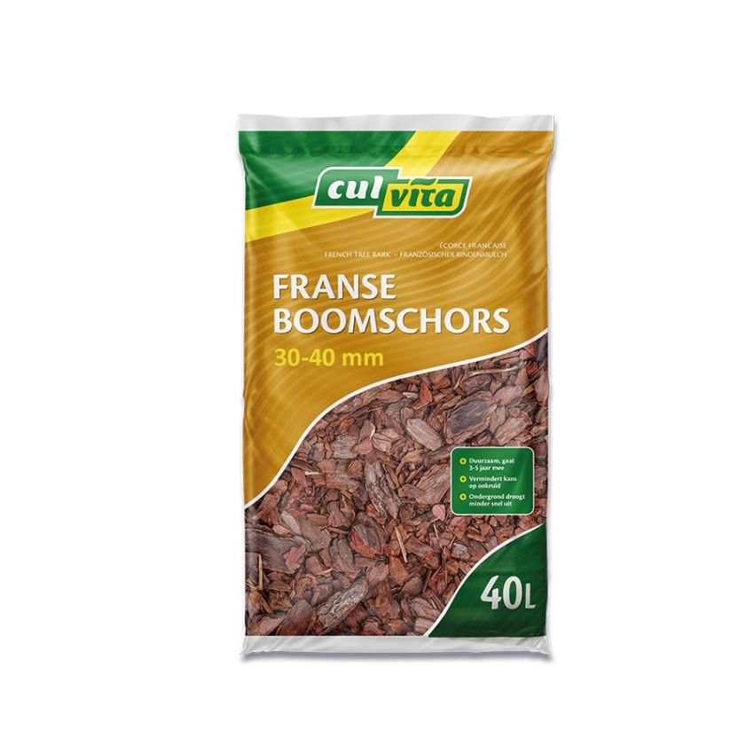 Culvita Premium French Tree Bark Ground Cover 30-40 mm 40 liter