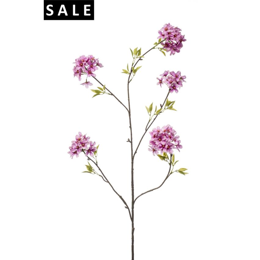Blossom spray lt purple 115cm