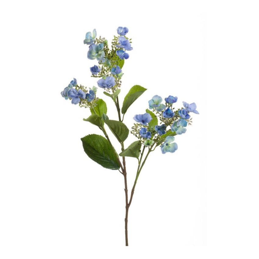 Hydrangea spray blue 75cm