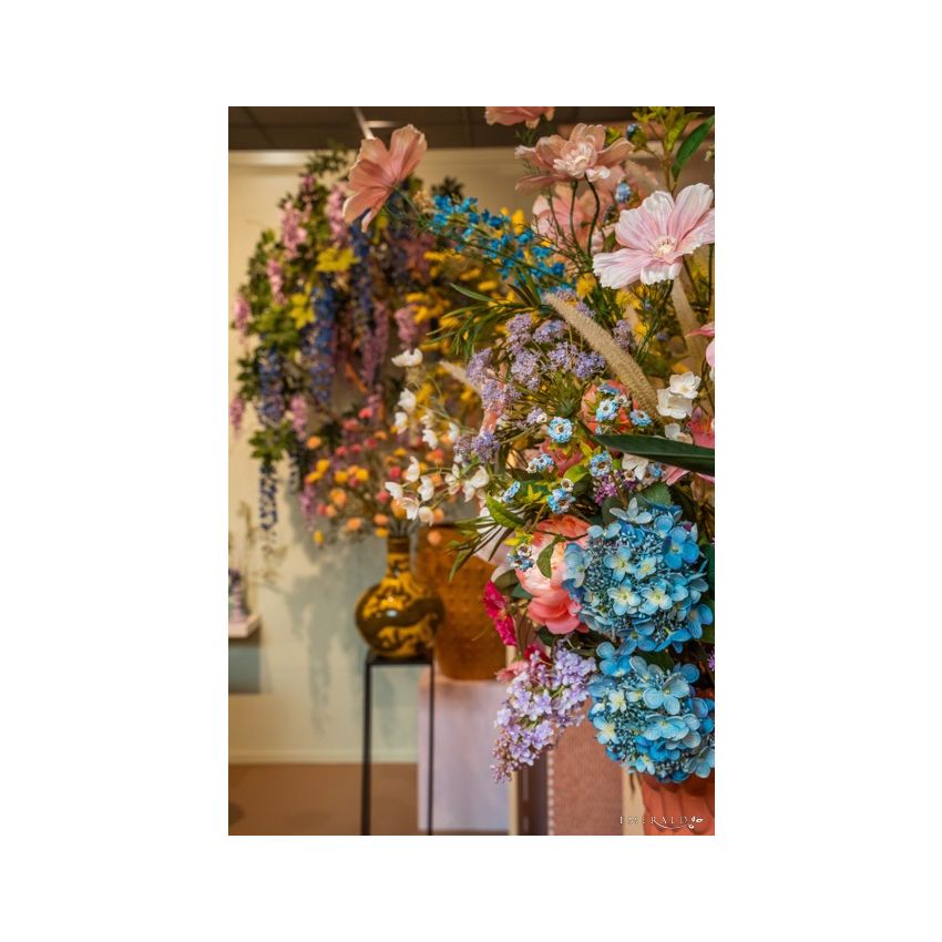 Hydrangea spray lt blue 50cm