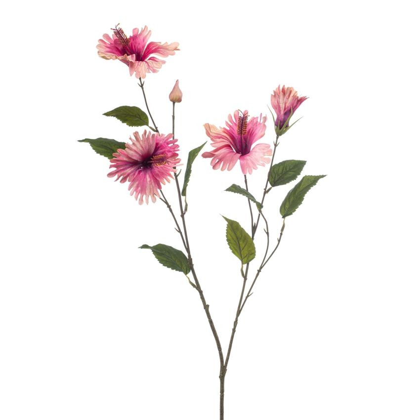 Hibiscus spray lt purple 86cm