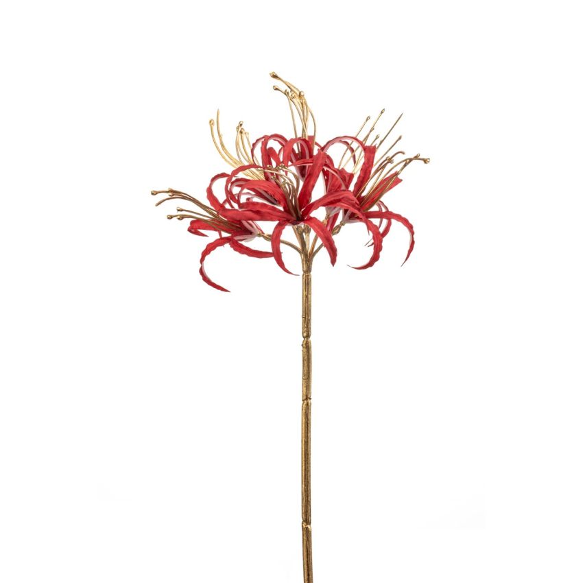 Nerine spray red/gold 60cm