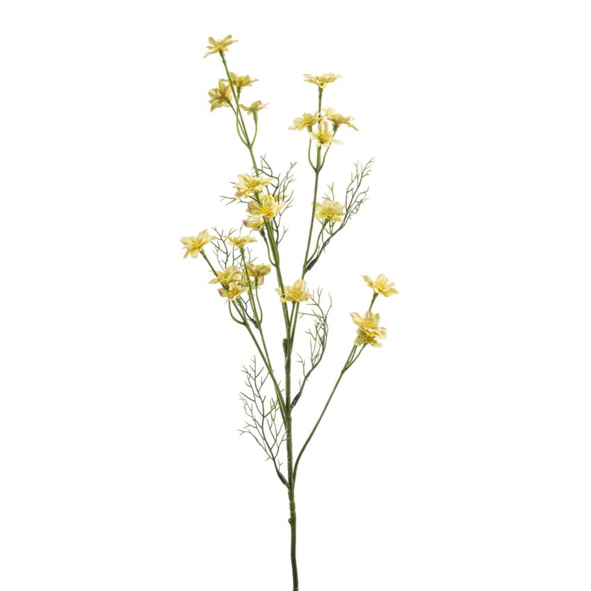 Wild flower spray yellow 75cm