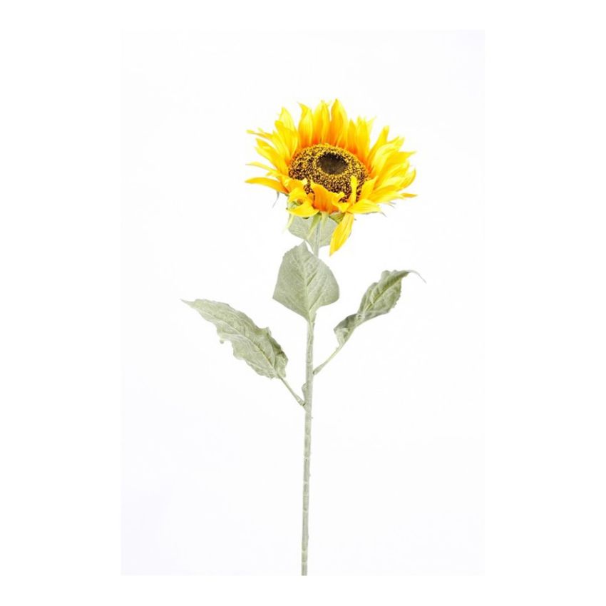 Sunflower spray yellow 82cm