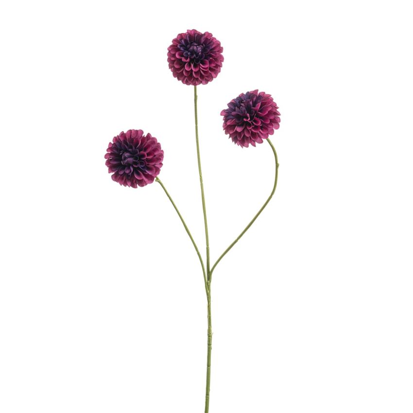 Dahlia pompon mini spray x3 tt purple 68cm
