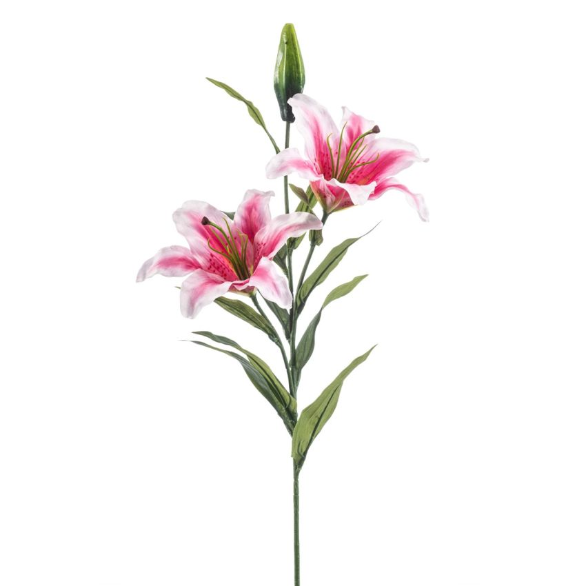 Lily spray pink 85cm