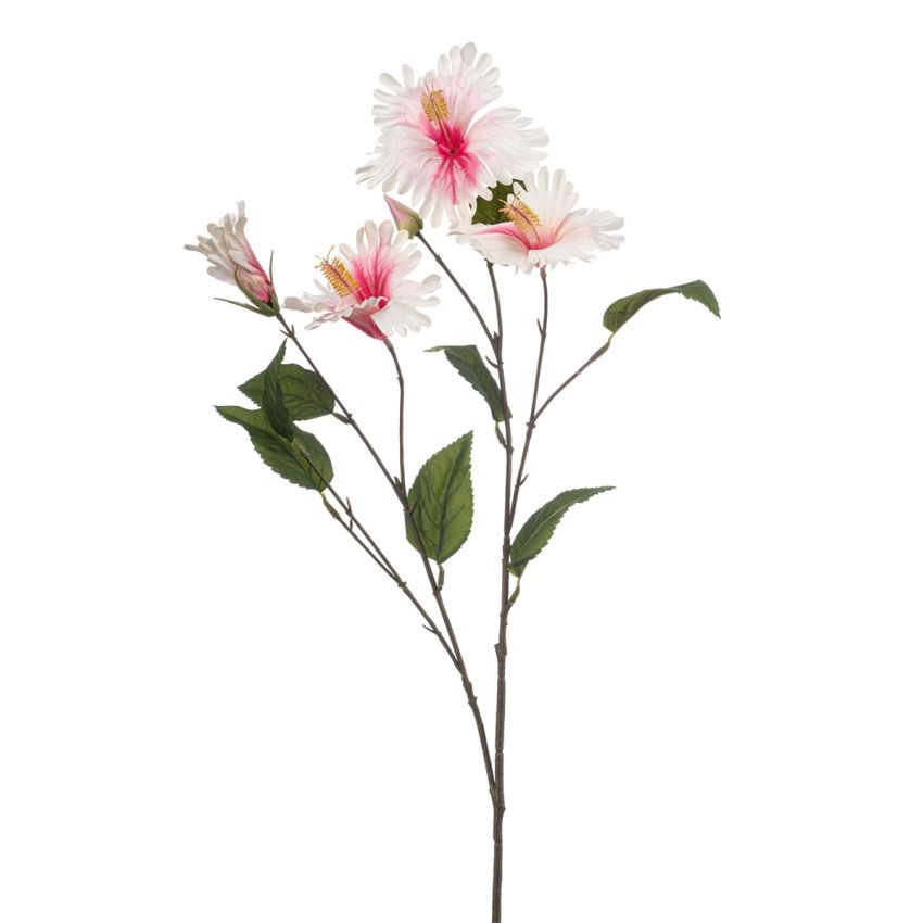 Hibiscus spray dk pink 86cm