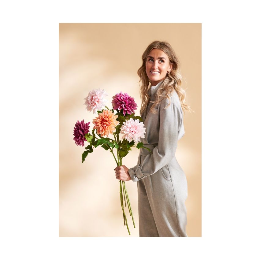 Dahlia spray RT pink 70cm