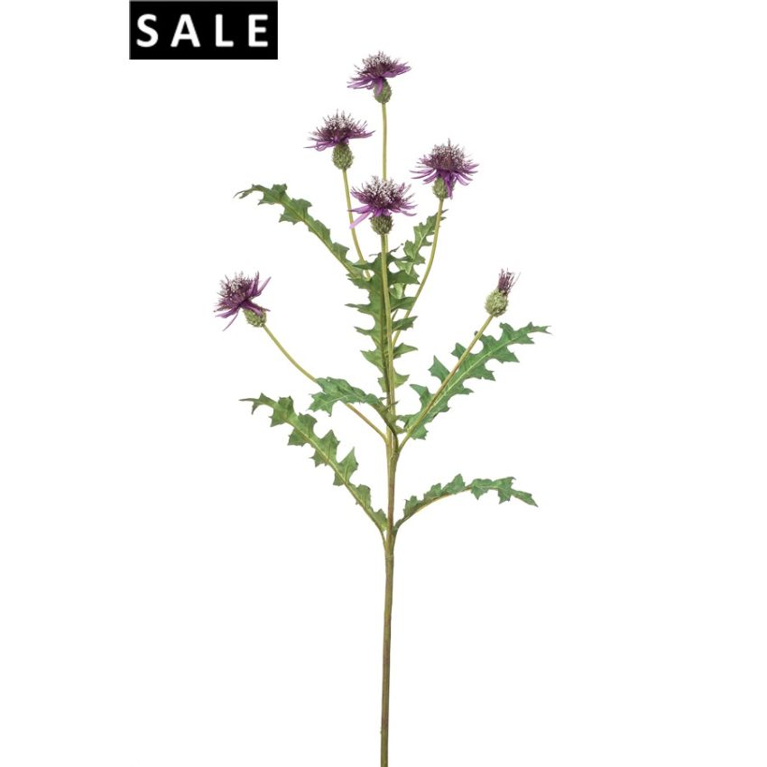 Cornflower branch purple 93cm